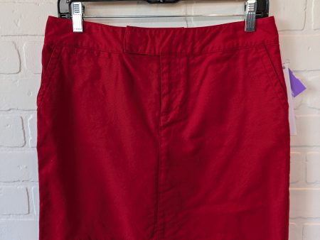 Red Skirt Mini & Short Banana Republic, Size 4 on Sale