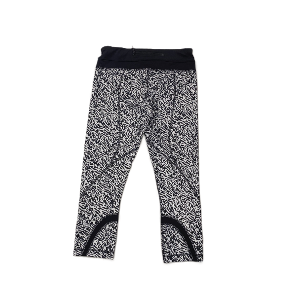 Black & White Athletic Leggings Capris By Lululemon, Size: S Hot on Sale