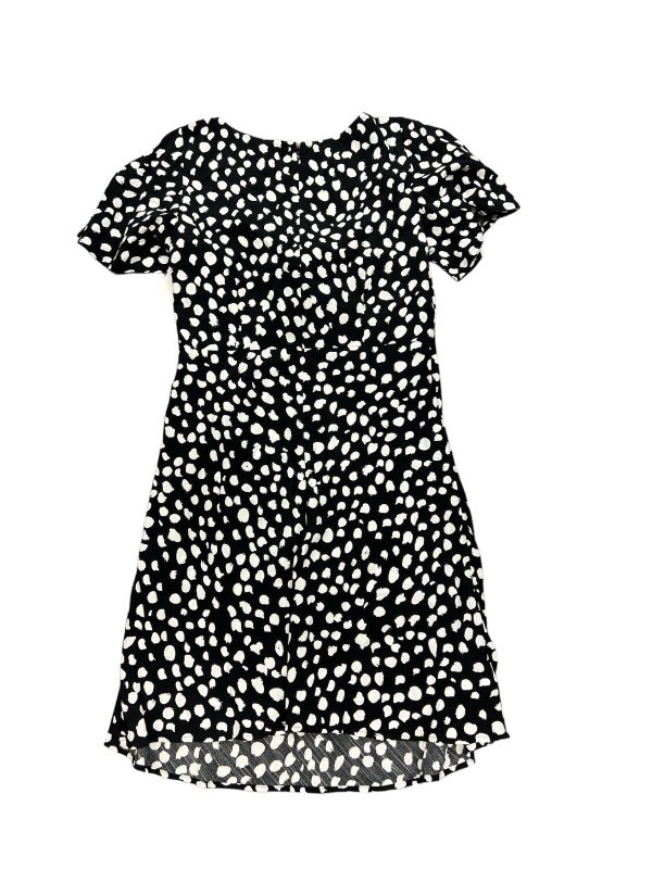 Black & White Dress Casual Midi Loft, Size M Online Sale