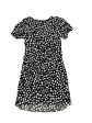 Black & White Dress Casual Midi Loft, Size M Online Sale