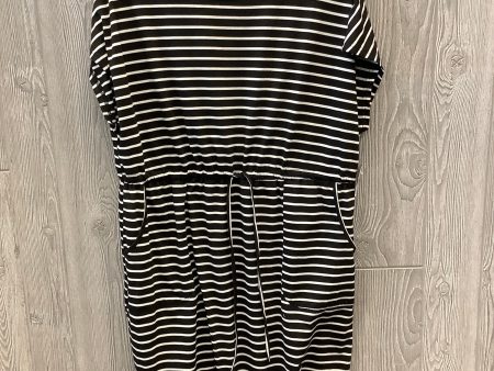 Black & White Dress Casual Midi Clothes Mentor, Size 2x Discount