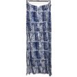 Blue & White Skirt Maxi Michael By Michael Kors, Size 1x Fashion