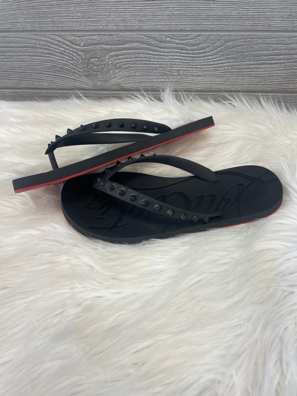 Black & Red Sandals Luxury Designer Christian Louboutin, Size 10 Online