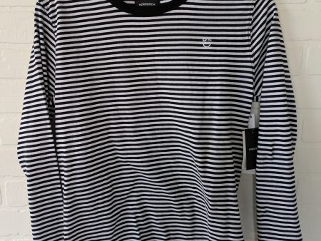 Black & White Top Long Sleeve Nordstrom, Size Xl on Sale