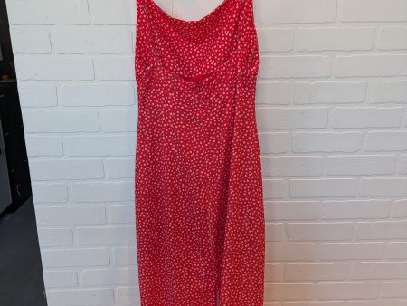 Red & White Dress Casual Short Charlie Holiday, Size S Online now