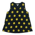 BLACK & YELLOW CATO BLOUSE SLEEVELESS, Size XS For Discount