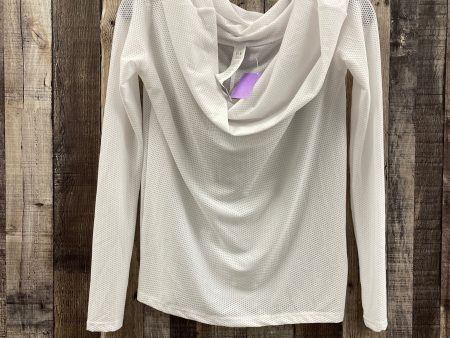 White Athletic Top Long Sleeve Collar Fabletics, Size Xs Online Sale