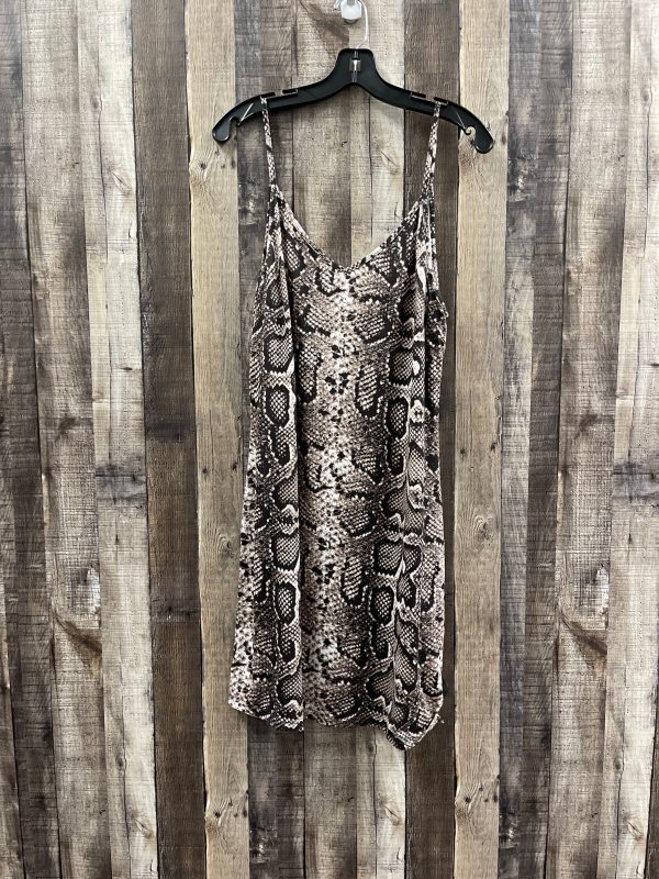 Snakeskin Print Dress Casual Short Cmf, Size Xxl For Sale