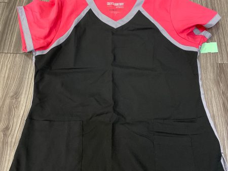 Black & Pink Top Short Sleeve Greys Anatomy, Size L For Cheap