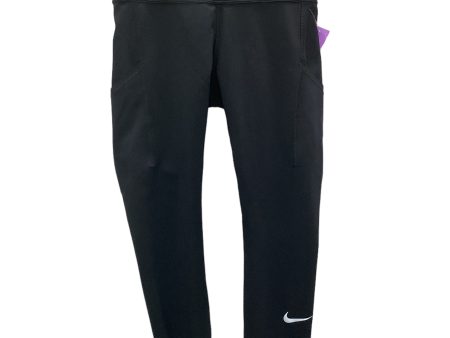 Black Athletic Capris Nike Apparel, Size M Hot on Sale