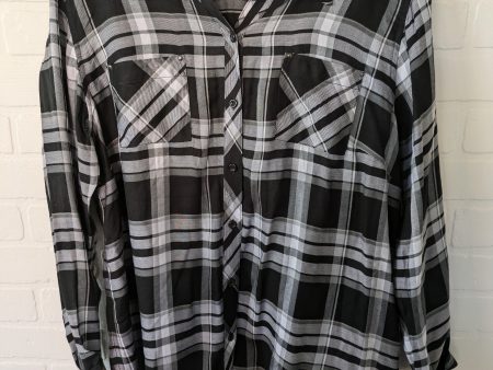 Black Top Long Sleeve Christopher And Banks, Size Xl Fashion