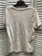 Striped Pattern Top Short Sleeve Universal Thread, Size Xl For Cheap