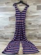 Striped Pattern Jumpsuit Clothes Mentor, Size Xxl Supply