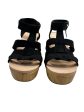 Black Sandals Heels Wedge Dr Scholls, Size 10 For Discount