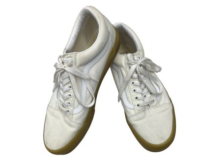 White Shoes Sneakers Vans, Size 11.5 Hot on Sale