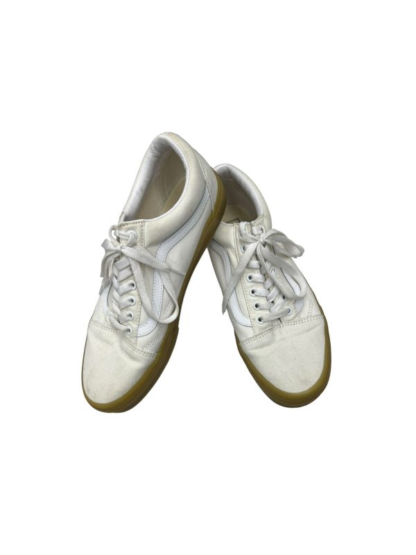 White Shoes Sneakers Vans, Size 11.5 Hot on Sale