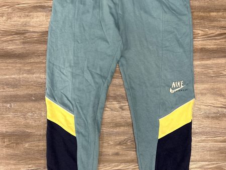 Blue & Green Athletic Pants Nike Apparel, Size M For Cheap