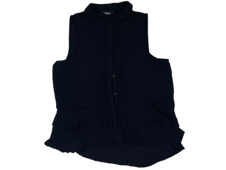 BLACK SIMPLY VERA BLOUSE SLEEVELESS, Size L Sale