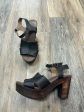 Black Sandals Heels Block Roan, Size 9 For Discount