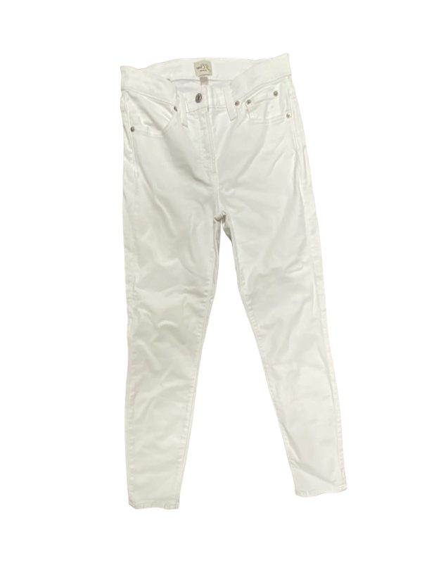 White Jeans Skinny J. Crew, Size 6 For Sale