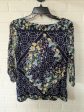 Blue & White Blouse 3 4 Sleeve Charter Club, Size L Online Hot Sale