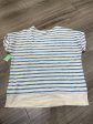 Striped Pattern Top Short Sleeve Style And Company, Size M Hot on Sale