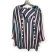 Striped Pattern Blouse Long Sleeve Torrid, Size 3x Online now