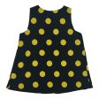 BLACK & YELLOW CATO BLOUSE SLEEVELESS, Size XS For Discount