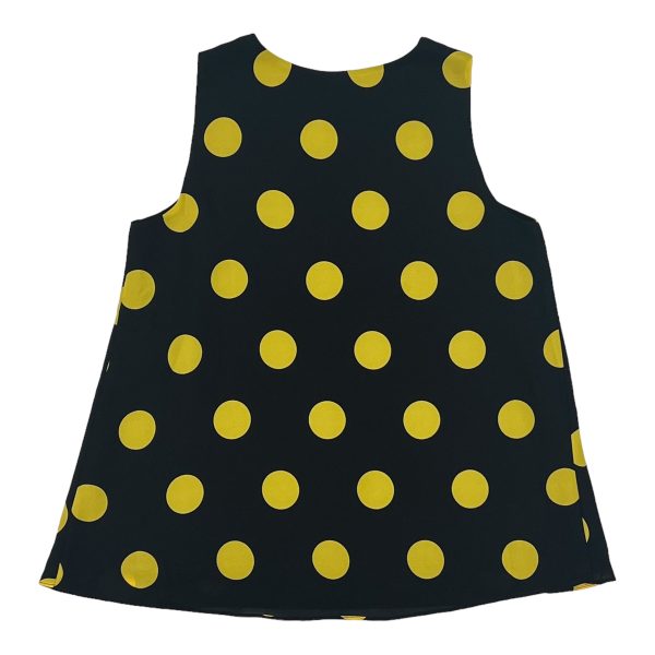 BLACK & YELLOW CATO BLOUSE SLEEVELESS, Size XS For Discount