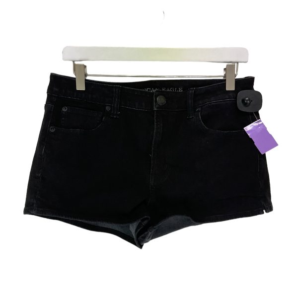 Black Denim Shorts American Eagle, Size 10 For Sale