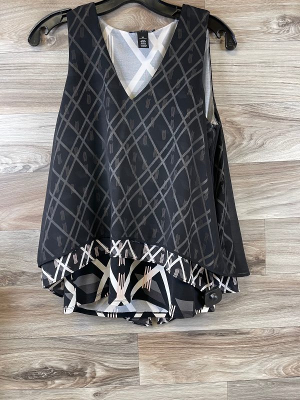 Black & Grey Top Sleeveless White House Black Market, Size Xs Online Sale