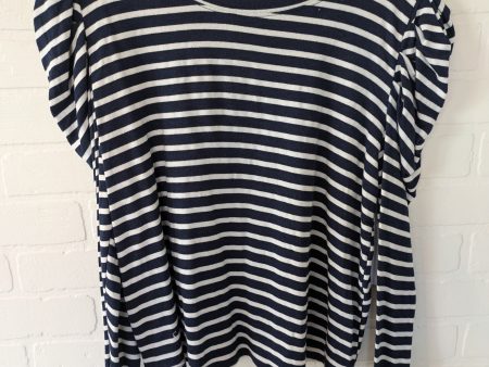 Blue & White Top Long Sleeve Cherish, Size L For Cheap