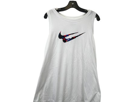 White Athletic Tank Top Nike, Size 1x Cheap