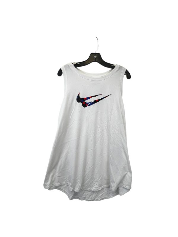 White Athletic Tank Top Nike, Size 1x Cheap