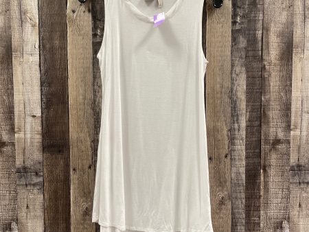 White Tunic Sleeveless Logo, Size S Online now