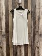 White Tunic Sleeveless Logo, Size S Online now