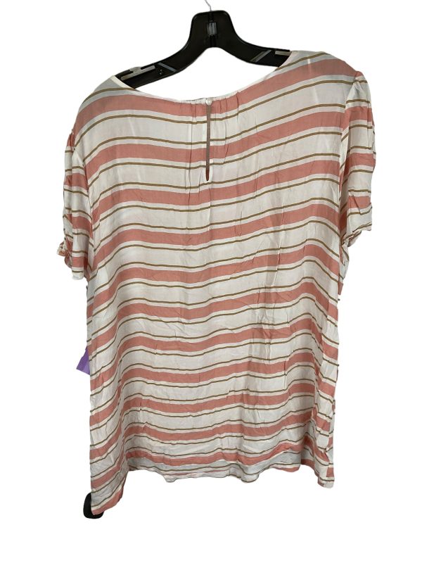 Striped Pattern Top Short Sleeve Lc Lauren Conrad, Size 2x For Sale