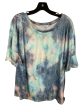 Tie Dye Print Top Short Sleeve Misslook, Size Xl Sale