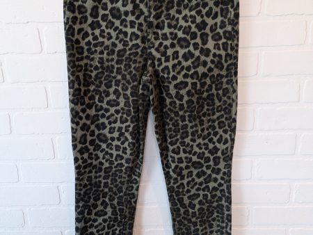 Animal Print Pants Cropped Good American, Size 4 Online Hot Sale