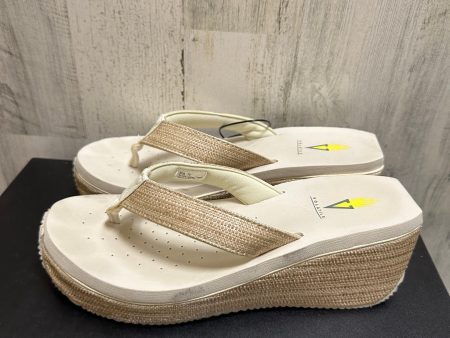 Beige Sandals Heels Platform Volatile, Size 10 Sale