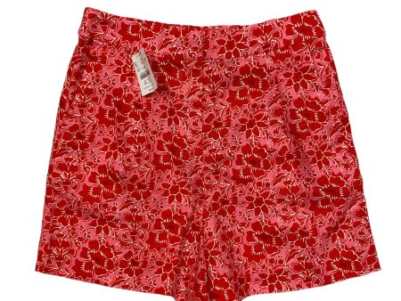 Red & White Shorts J. Crew, Size 6 Hot on Sale