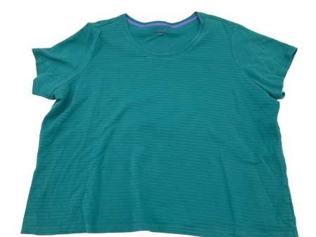 TEAL BASIC EDITIONS TOP SS BASIC, Size 3X Discount