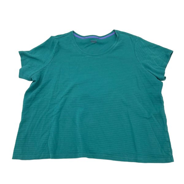 TEAL BASIC EDITIONS TOP SS BASIC, Size 3X Discount