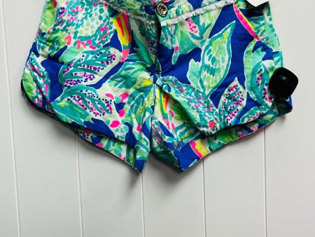 Blue & Green Shorts Lilly Pulitzer, Size Xxs Online Hot Sale