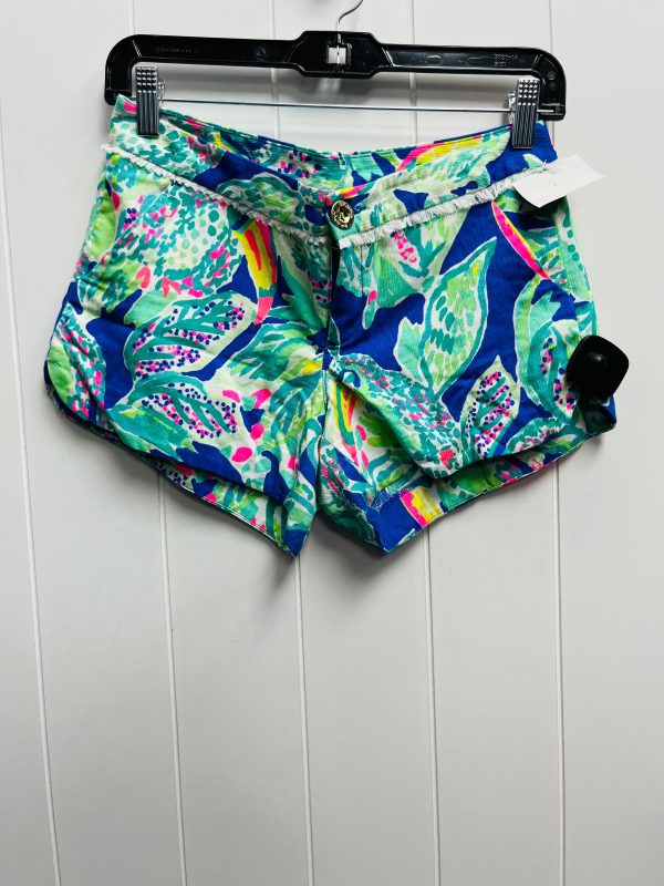 Blue & Green Shorts Lilly Pulitzer, Size Xxs Online Hot Sale