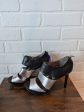 Black & Silver Shoes Heels Wedge Calvin Klein, Size 8 Online Sale