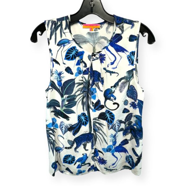 Tropical Print Top Sleeveless Viagallo, Size 40 For Discount