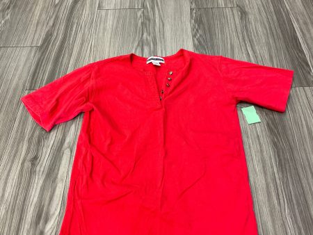 Red Blouse Short Sleeve Jennifer Moore, Size S on Sale