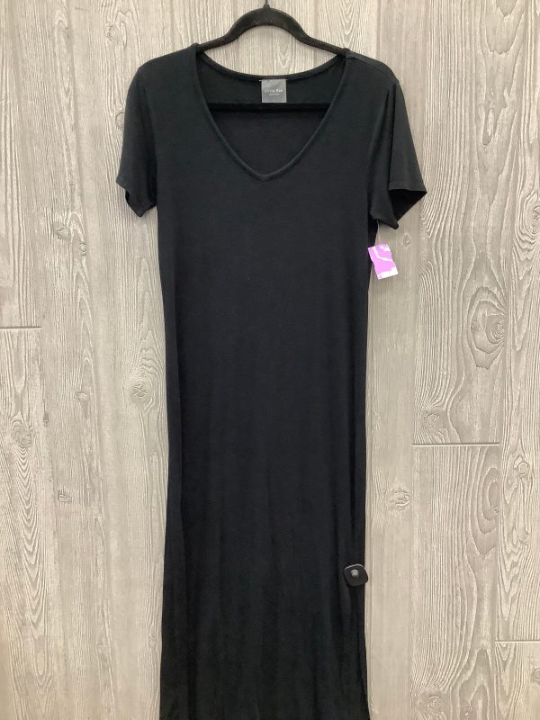 Black Dress Casual Midi Clothes Mentor, Size S Hot on Sale