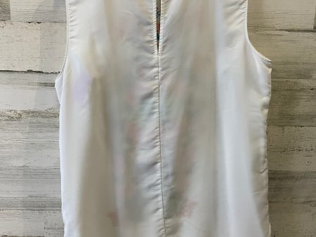 White Top Sleeveless Bisou Bisou, Size L Fashion